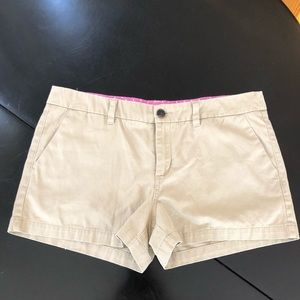 Merona khaki shorts with 2 inch inseam